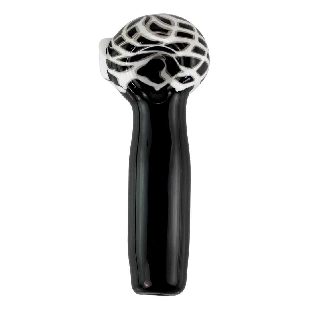 JF Reticello Hand Pipe displayed on a white background top down angle - Up N Smoke