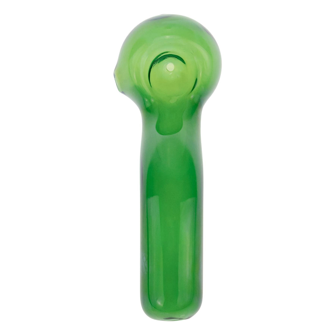 JF Silver Fumed Sherlock Hand Pipe displayed on a white background top down angle - Up N Smoke