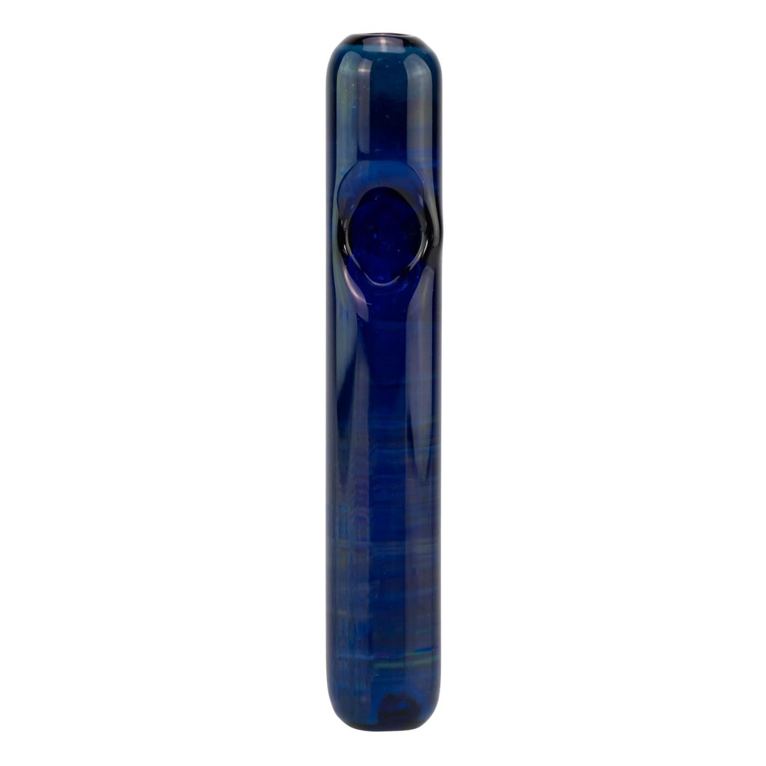 JF Silver Fumed Steamroller Blue displayed on a white background front angle - Up N Smoke
