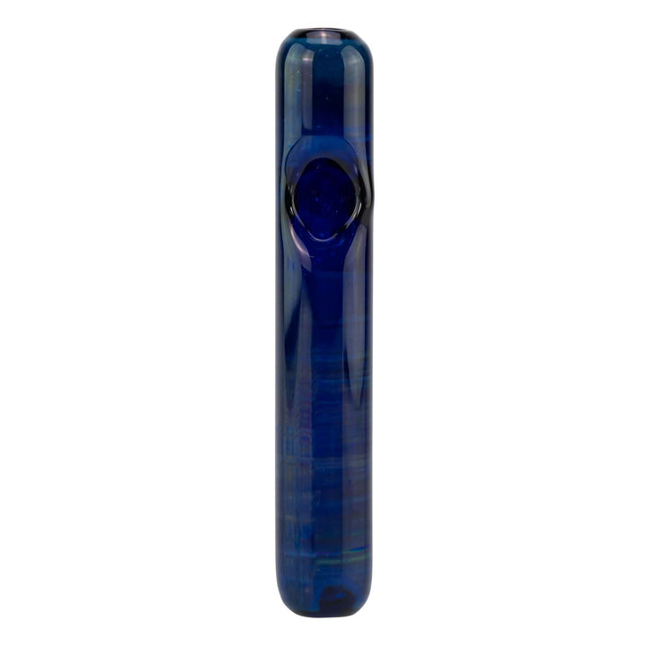 JF Silver Fumed Steamroller Blue displayed on a white background front angle - Up N Smoke