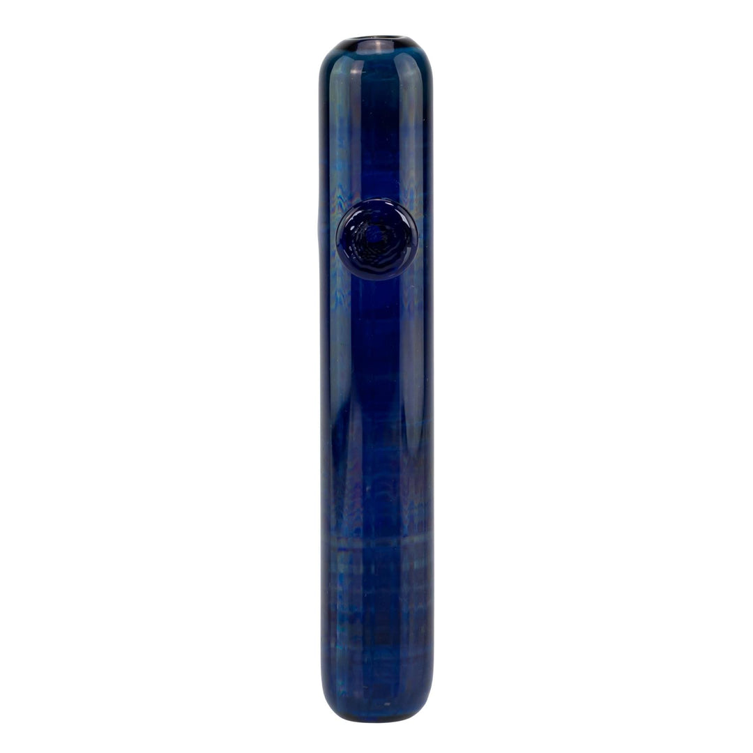JF Silver Fumed Steamroller Blue displayed on a white background back angle - Up N Smoke