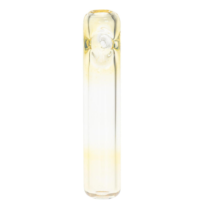 JF Silver Fumed Steamroller Clear displayed on a white background front angle - Up N Smoke
