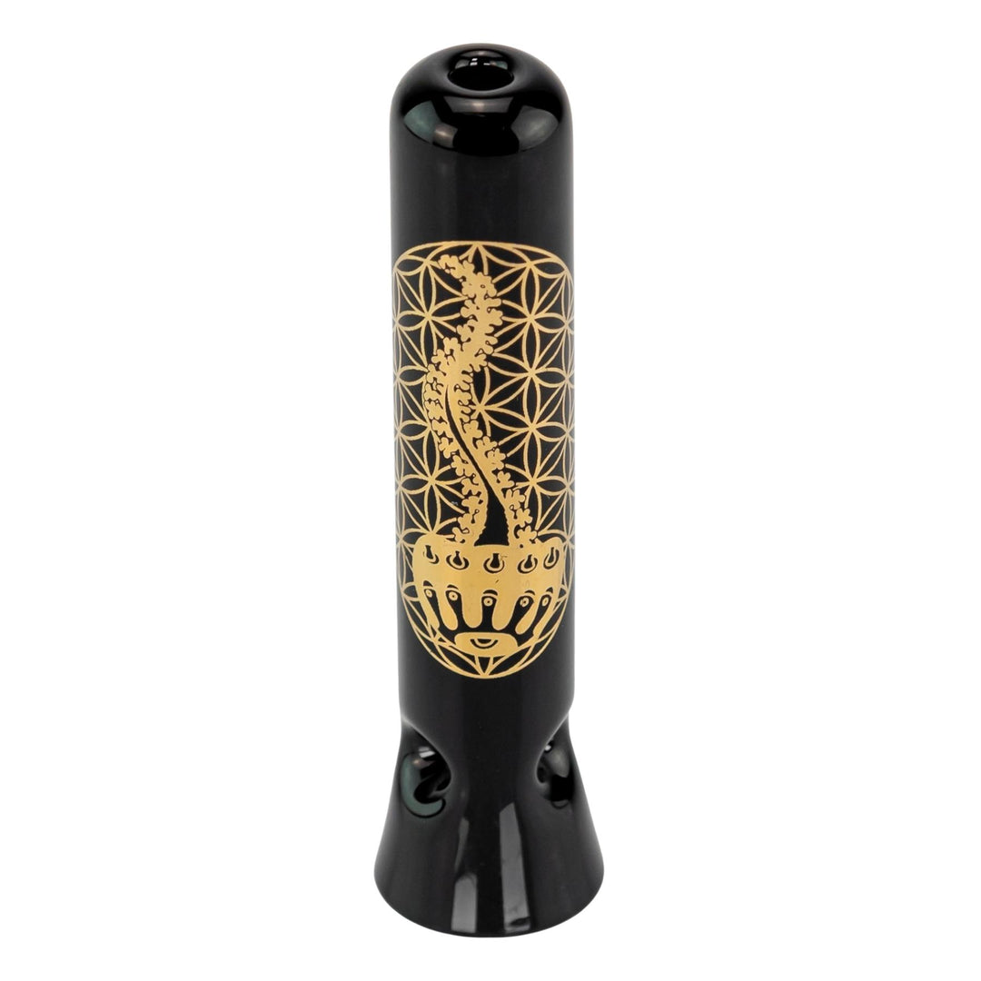 JF Triple Pinch Chillum displayed on a white background close up angle - Up N Smoke
