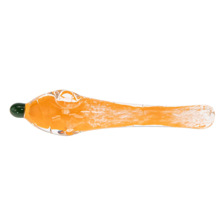 JF Vegetable Hand Pipe Carrot displayed on a white background left side angle - Up N Smoke