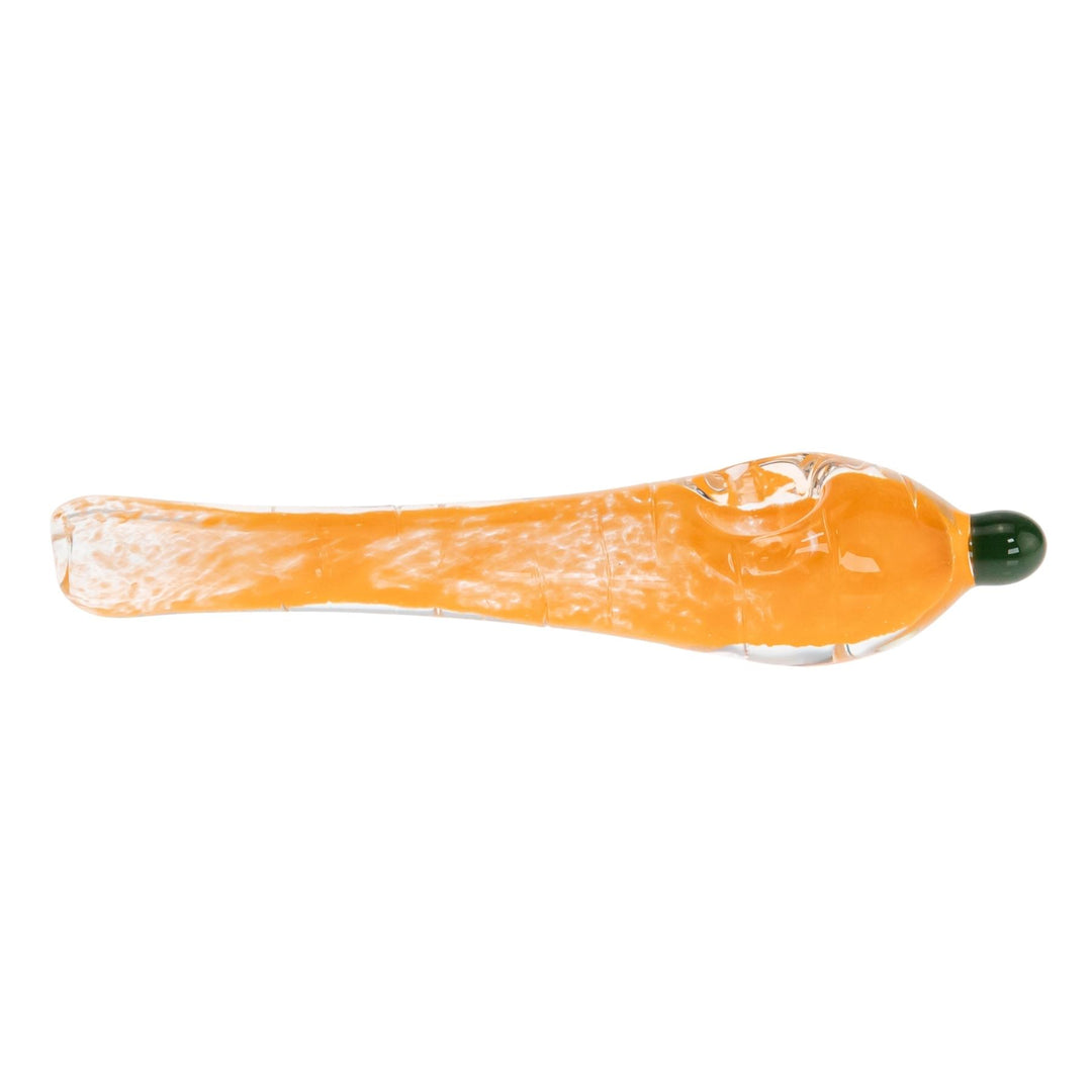 JF Vegetable Hand Pipe Carrot displayed on a white background right side angle - Up N Smoke