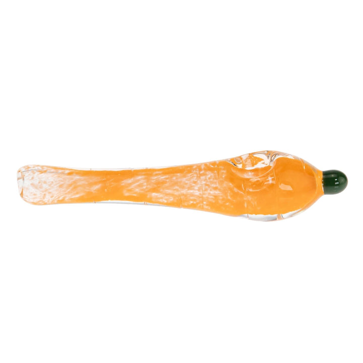 JF Vegetable Hand Pipe Carrot displayed on a white background right side angle - Up N Smoke