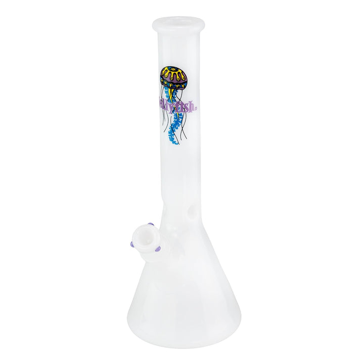 JF White Beaker displayed on a white background - Up N Smoke
