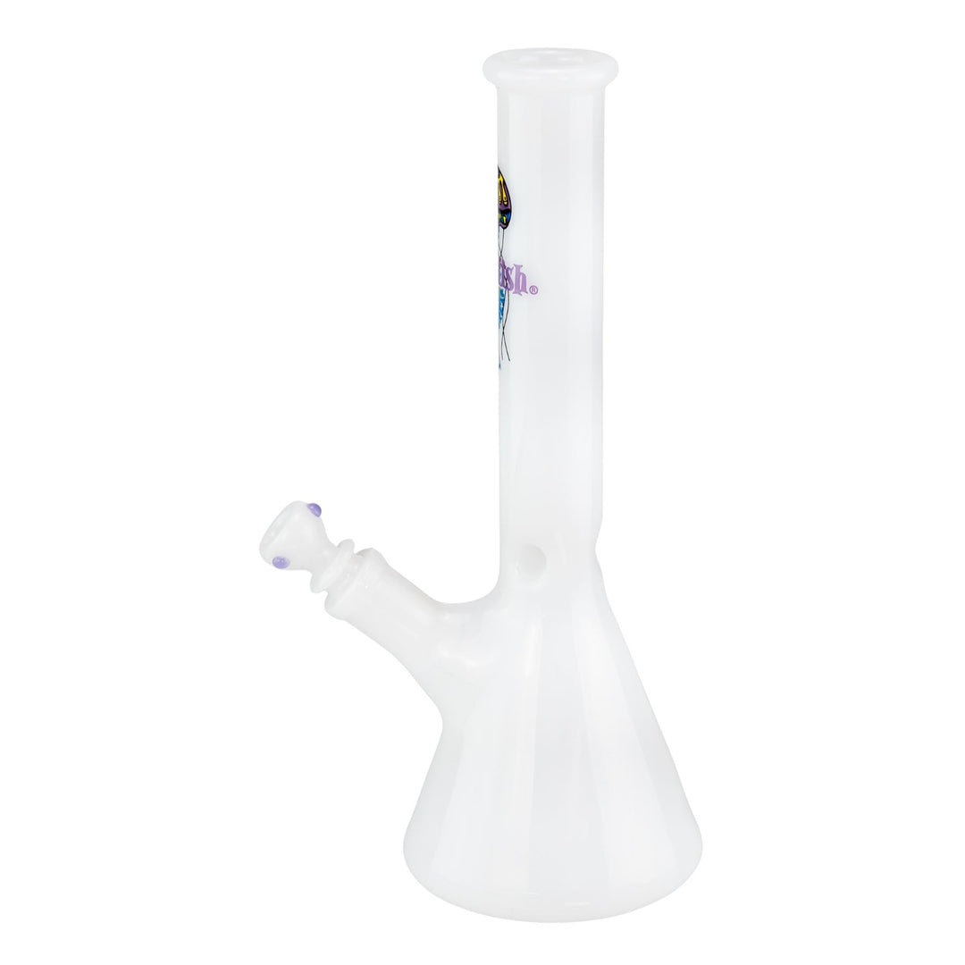 JF White Beaker displayed on a white background left facing - Up N Smoke