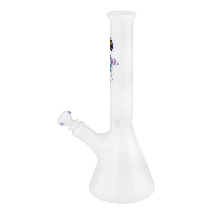 JF White Beaker displayed on a white background left facing - Up N Smoke