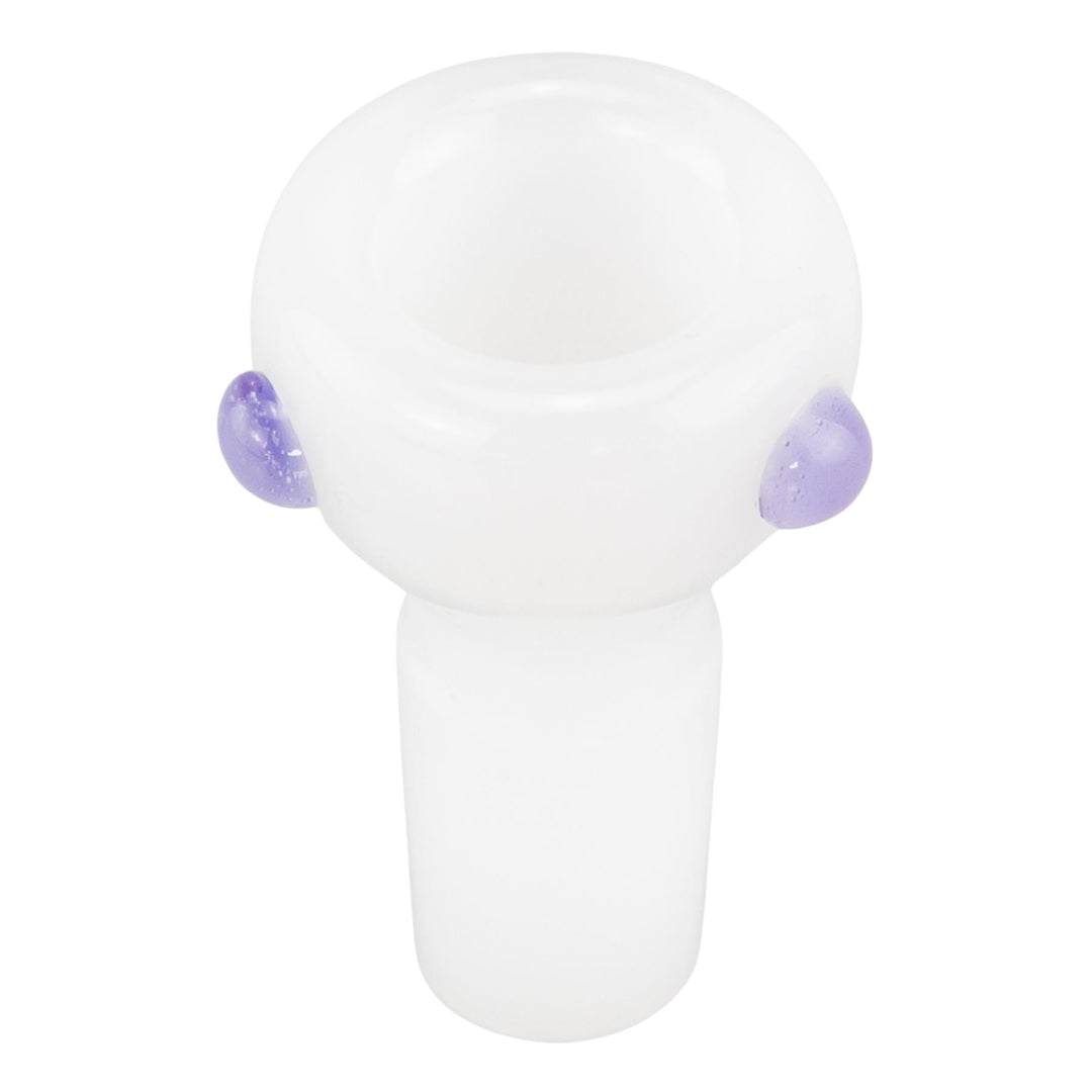 JF White Beaker displayed on a white background bowl angle - Up N Smoke
