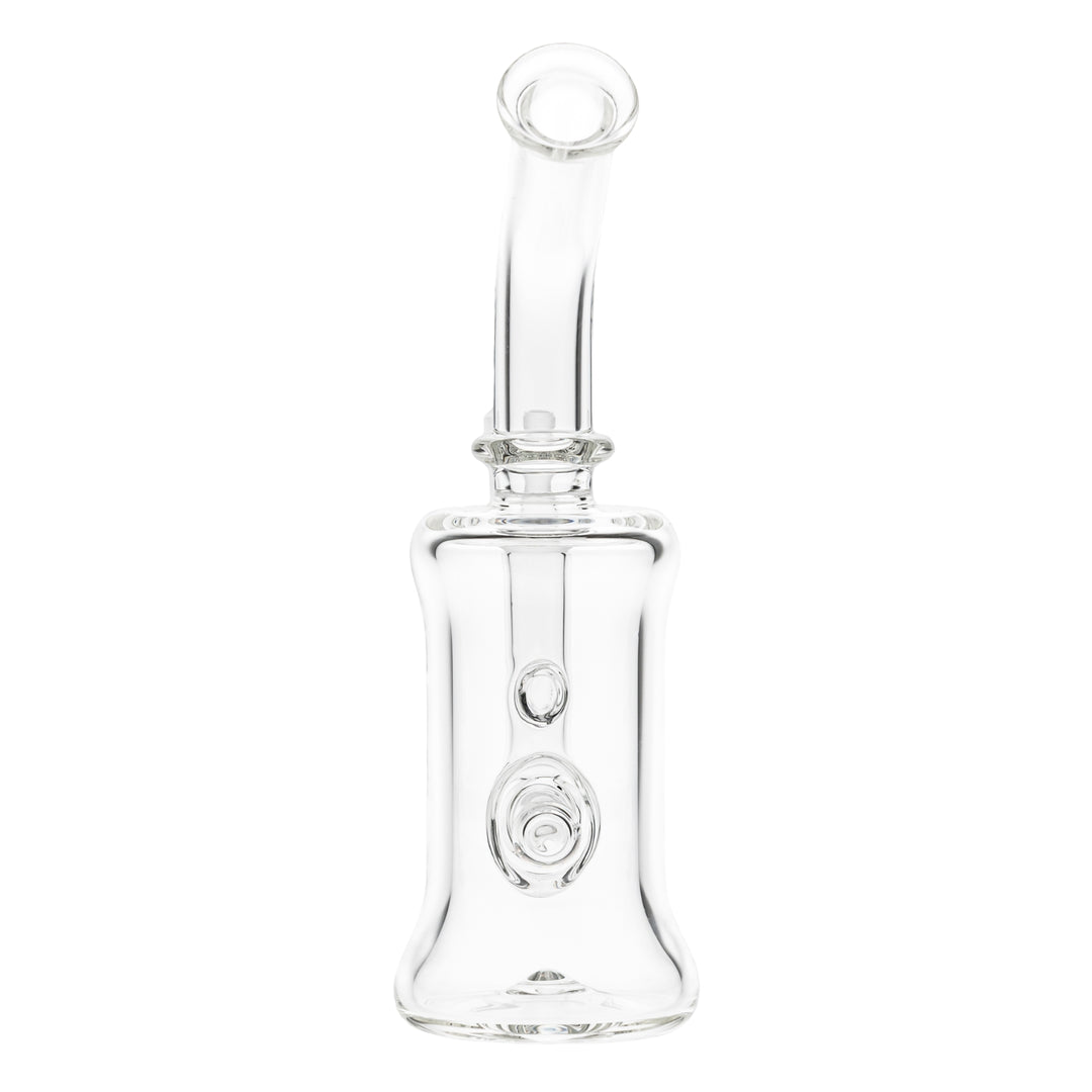 Jack Glass Bent Neck Rig on a white background back facing angle - Up N Smoke