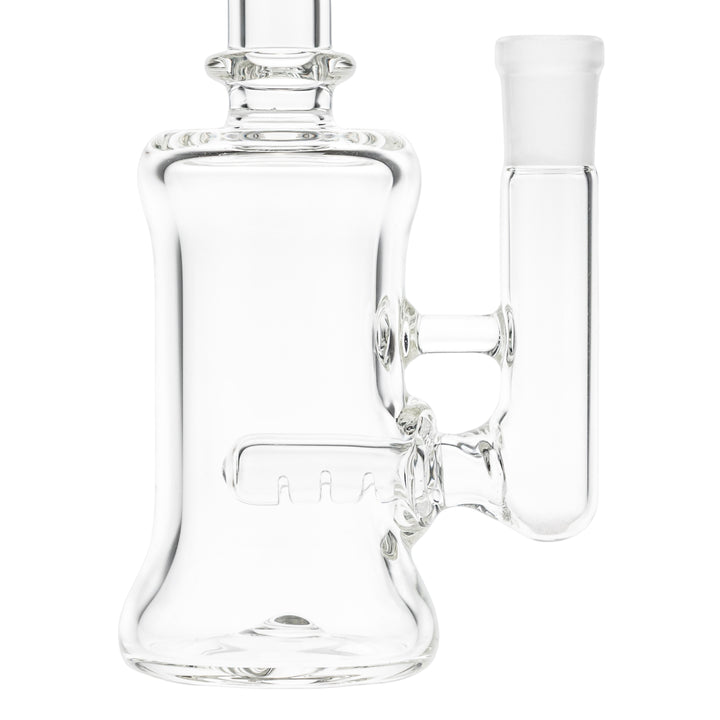Jack Glass Bent Neck Rig on a white background close up angle - Up N Smoke