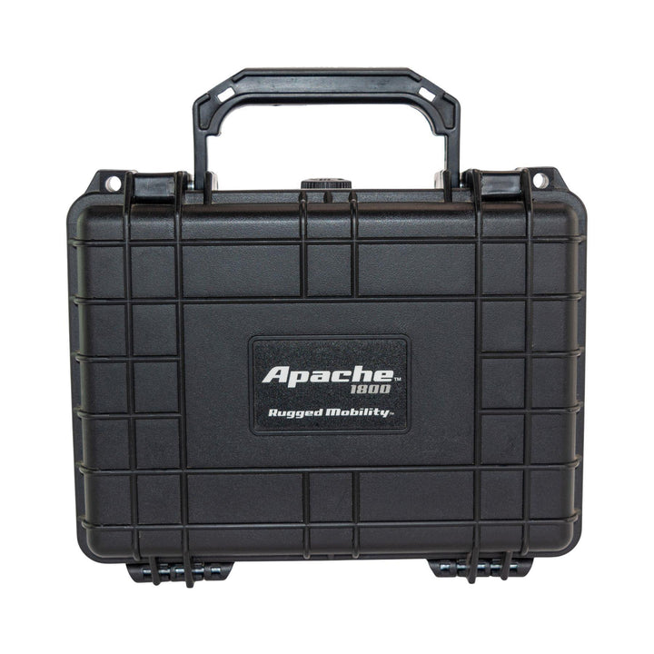 "Black protective case with 'Apache' branding on a white background," - Up N Smoke.