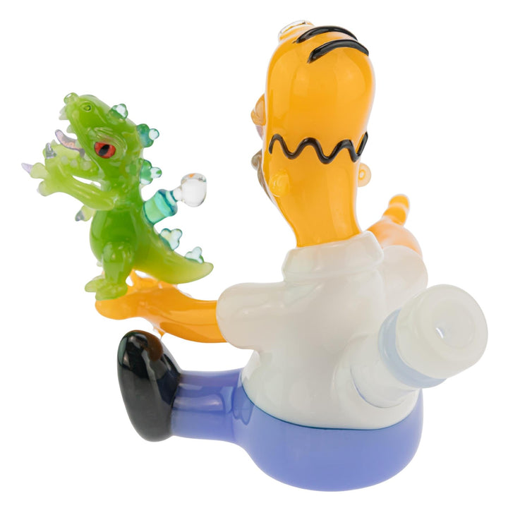 Jeff Smart Simpson’s Homer Rig on a white background back left angle - Up N Smoke