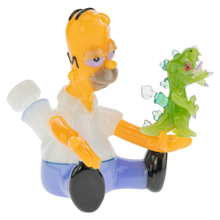 Jeff Smart Simpson’s Homer Rig on a white background front right angle - Up N Smoke