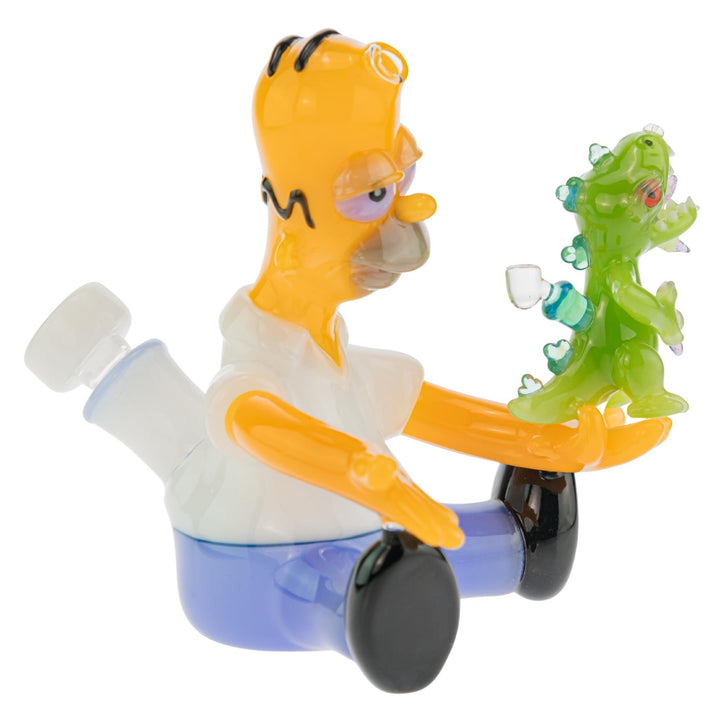 Jeff Smart Simpson’s Homer Rig on a white background front slight right angle - Up N Smoke