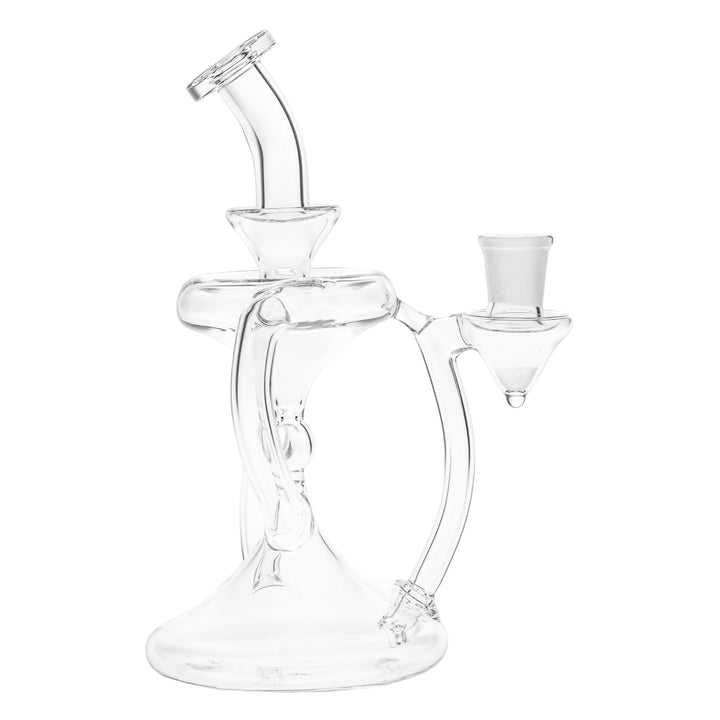 Juan Recycler Hourglass Recycler on a white right facing background - Up N Smoke