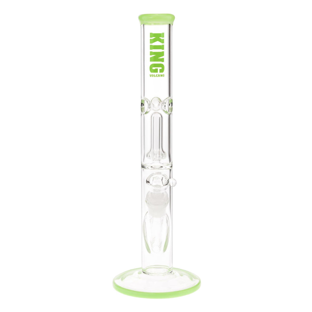 KV 38mmX12” Slyme Showerhead Flare Slide Water Pipe displayed on a white background front facing - Up N Smoke