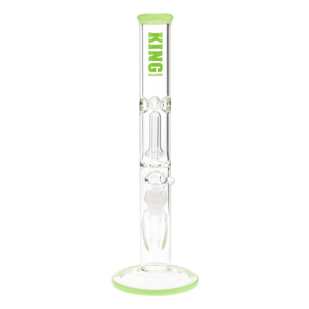 KV 38mmX12” Slyme Showerhead Flare Slide Water Pipe displayed on a white background front facing - Up N Smoke
