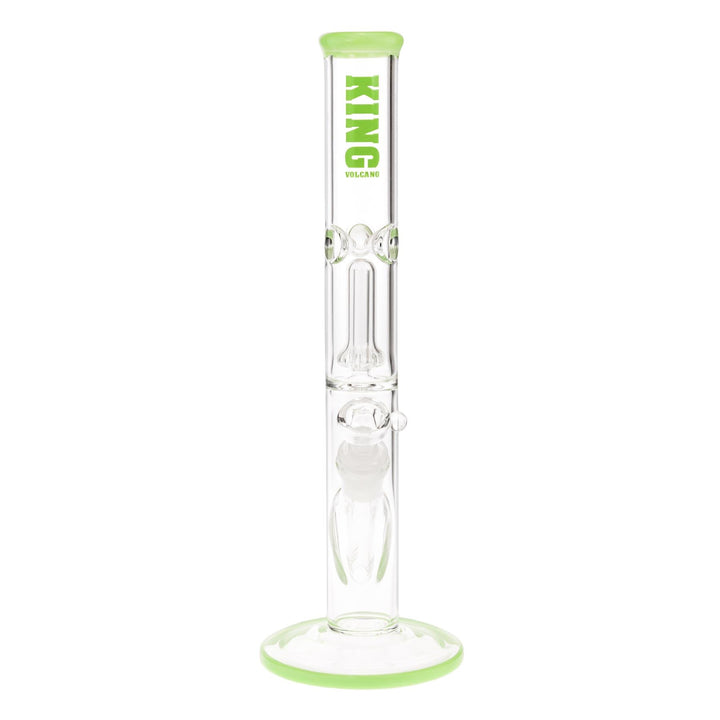 KV 38mmX12” Slyme Showerhead Flare Slide Water Pipe displayed on a white background front facing - Up N Smoke
