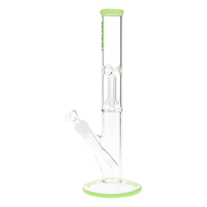 KV 38mmX12” Slyme Showerhead Flare Slide Water Pipe displayed on a white background left facing - Up N Smoke