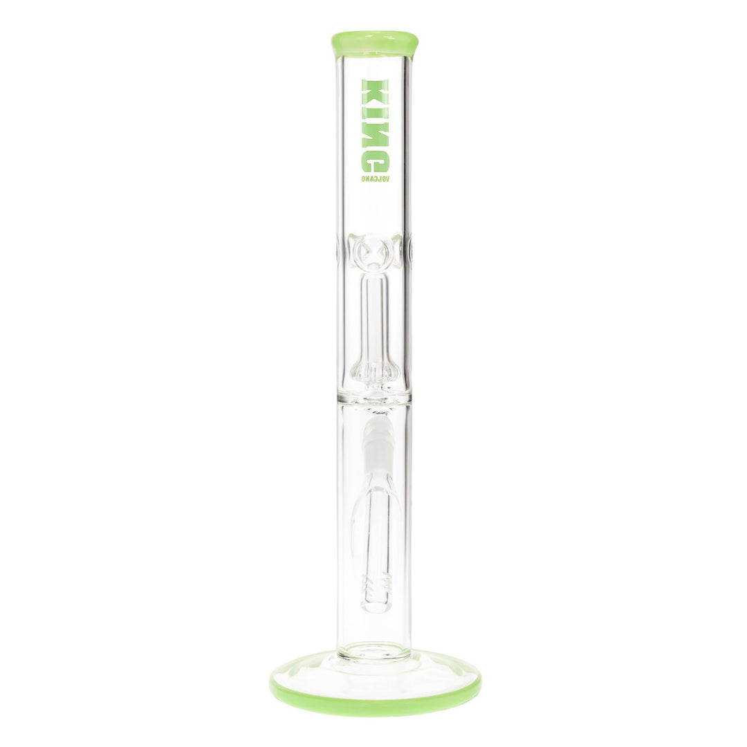 KV 38mmX12” Slyme Showerhead Flare Slide Water Pipe displayed on a white background back facing - Up N Smoke