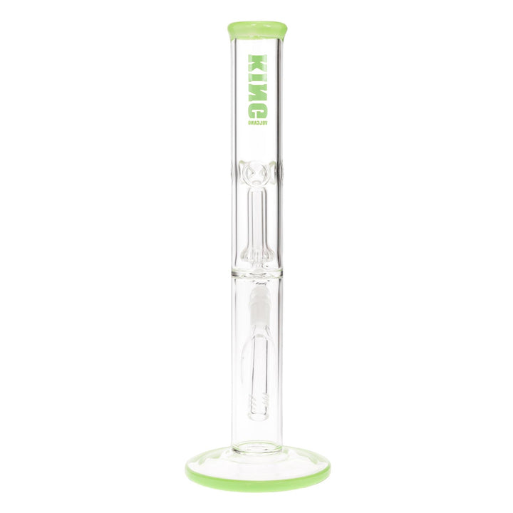 KV 38mmX12” Slyme Showerhead Flare Slide Water Pipe displayed on a white background back facing - Up N Smoke