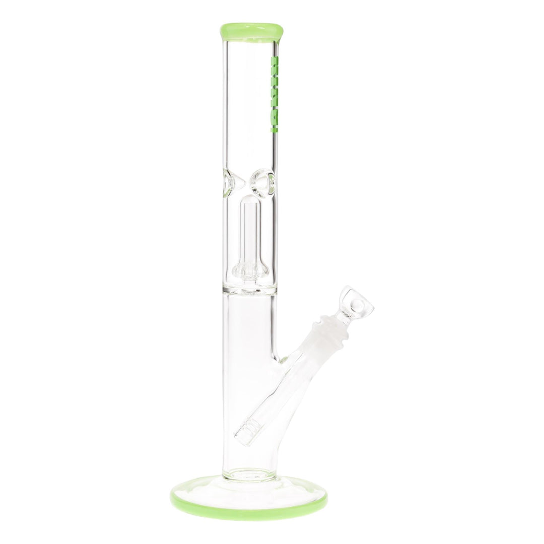 KV 38mmX12” Slyme Showerhead Flare Slide Water Pipe displayed on a white background right facing - Up N Smoke