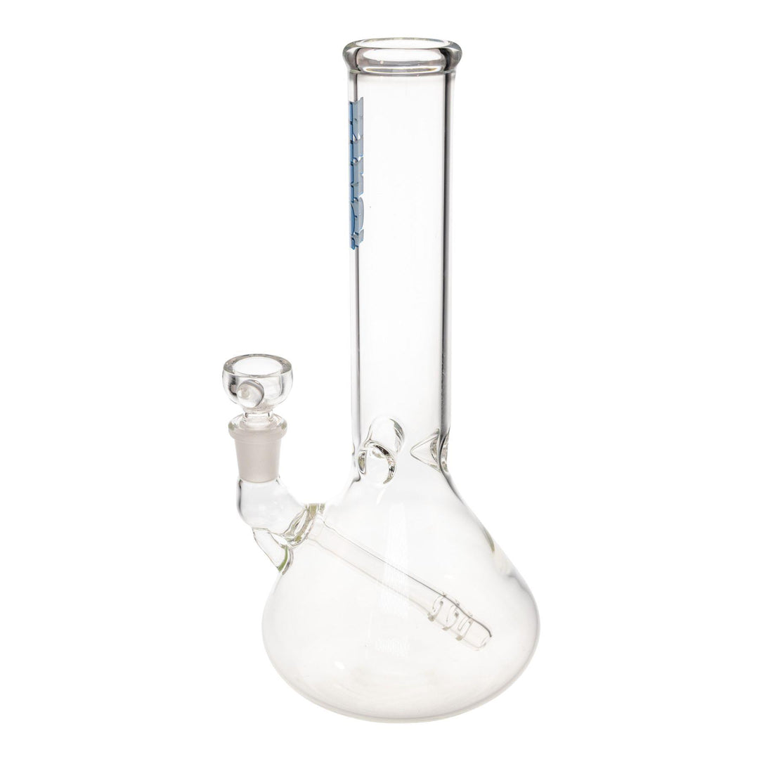 "Left-side of a King Volcano 38mmx10'' Fixed Inline water pipe. This piece features a three-prong ice pinch and a diffused downstem," - Up N Smoke.