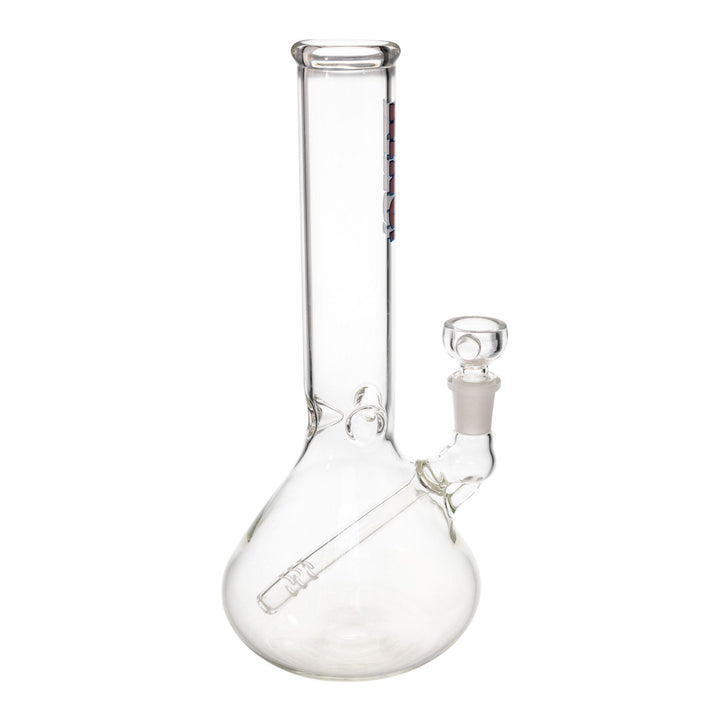 "Right-side of a King Volcano 38mmx10'' Beaker on a white background," - Up N Smoke.