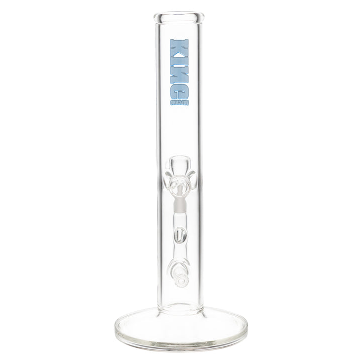 King Volcano 38mm x 10in Flare Fixed Water Pipe Blue back - Up N Smoke