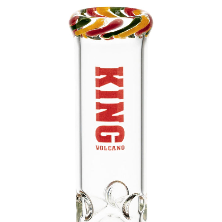 King Volcano 44mmx12” Wrap Beaker red, logo - Up N Smoke 