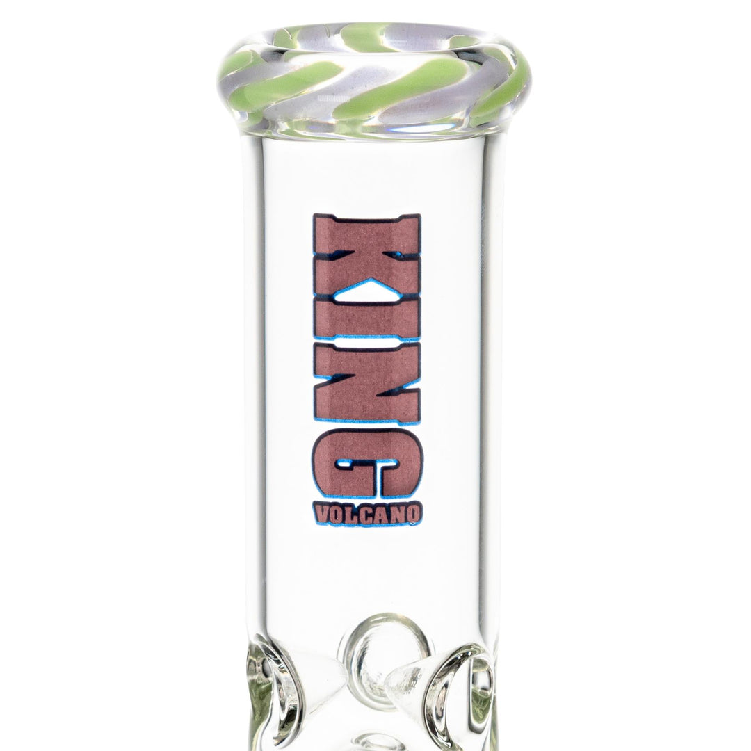 King Volcano 44mmx12” Wrap Beaker purple, logo - Up N Smoke 