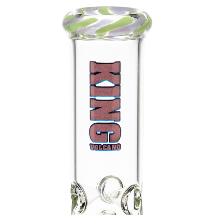 King Volcano 44mmx12” Wrap Beaker purple, logo - Up N Smoke 