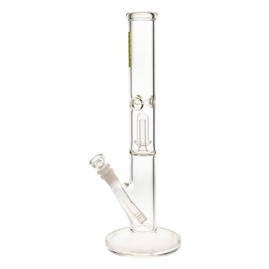 "Left side of a King Volcano 44mmx15'' Single Flare with a green logo decal near the mouthpiece," - Up N Smoke.