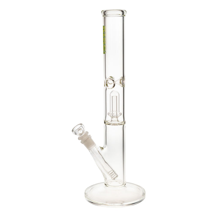 "Left side of a King Volcano 44mmx15'' Single Flare with a green logo decal near the mouthpiece," - Up N Smoke.