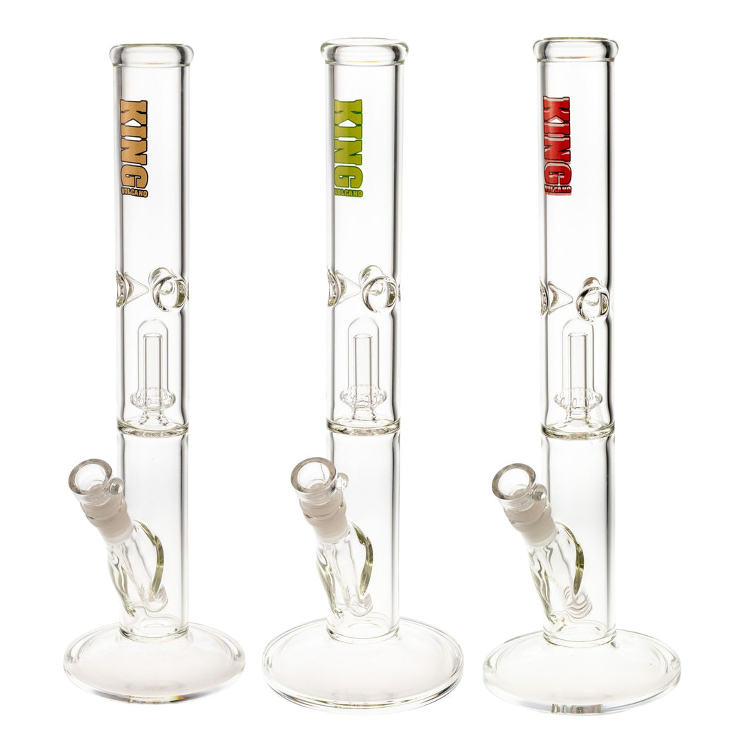 "Three King Volcano 44mmx15'' Single Flare in the logo color variations gold, green, and red," - Up N Smoke.
