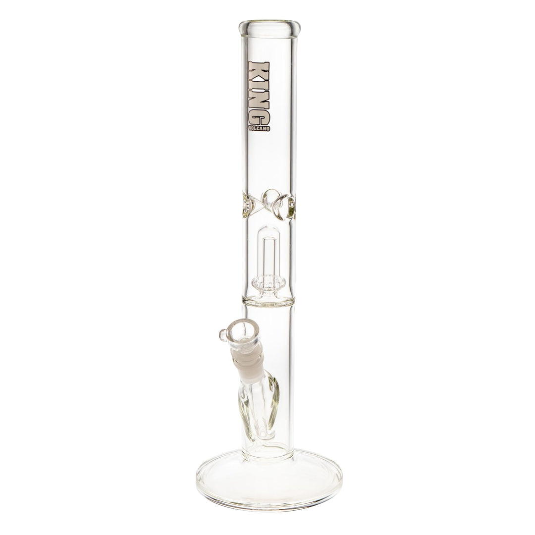 "White King Volcano 44mmx15'' Single Flare water pipe with a three-prong ice catcher and showerhead percolator," - Up N Smoke.