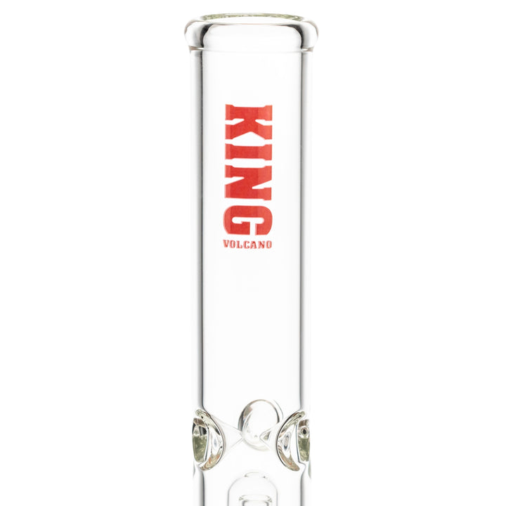 King Volcano 44mmx15inch Single Beaker red on a white background - Up N Smoke