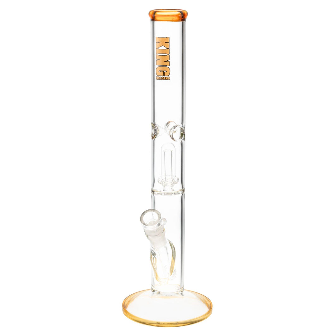 King Volcano 44mm x 15” Wrap Flare amber slightly tilted to the left on a white background - Up N Smoke