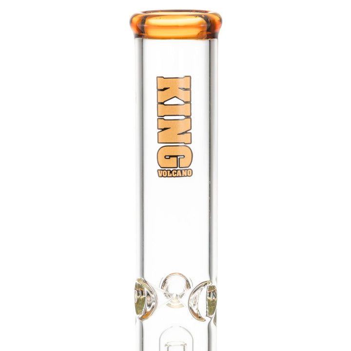 King Volcano 44mm x 15” Wrap Flare amber close up shot on a white background - Up N Smoke