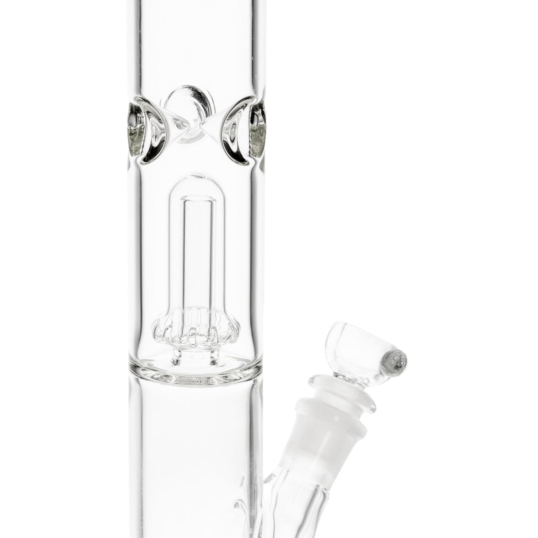 King Volcano 44mm x 15” Wrap Flare perc and ice catcher close up on a white background - Up N Smoke