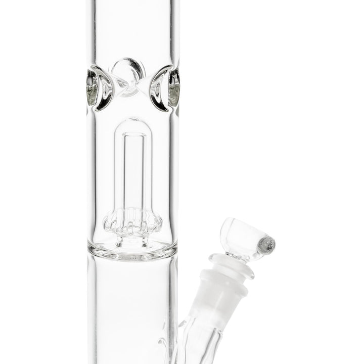 King Volcano 44mm x 15” Wrap Flare perc and ice catcher close up on a white background - Up N Smoke