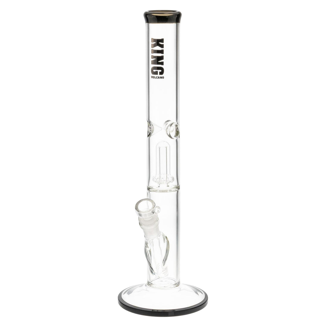 King Volcano 44mm x 15” Wrap Flare black slightly tilted to the left on a white background - Up N Smoke