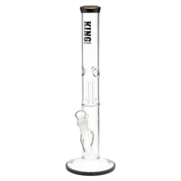 King Volcano 44mm x 15” Wrap Flare black slightly tilted to the left on a white background - Up N Smoke