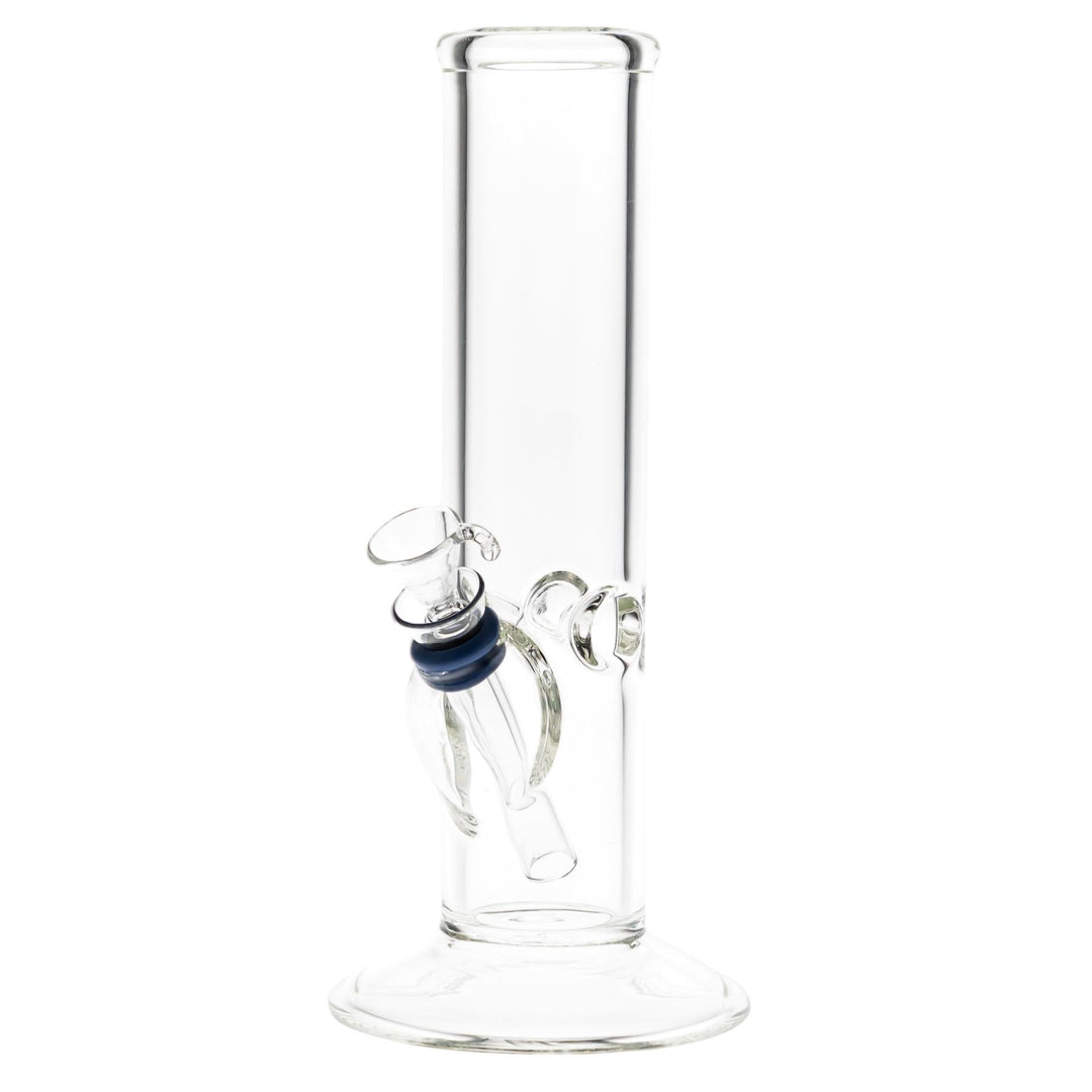 KV 44mmx8” Flare Slide Water Pipe Clear on a white background - Up N Smoke