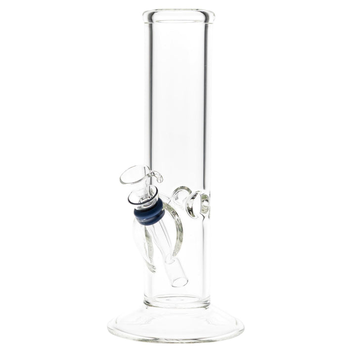 KV 44mmx8” Flare Slide Water Pipe Clear on a white background - Up N Smoke