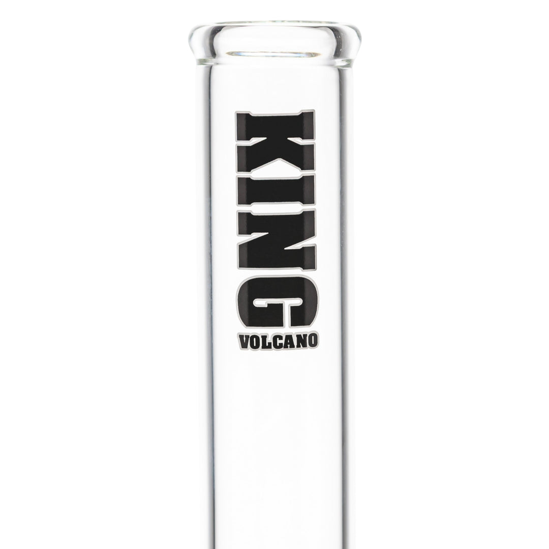 KV 50mm x 12” Beaker Water Pipe Black close-up studio photo - Up N Smoke