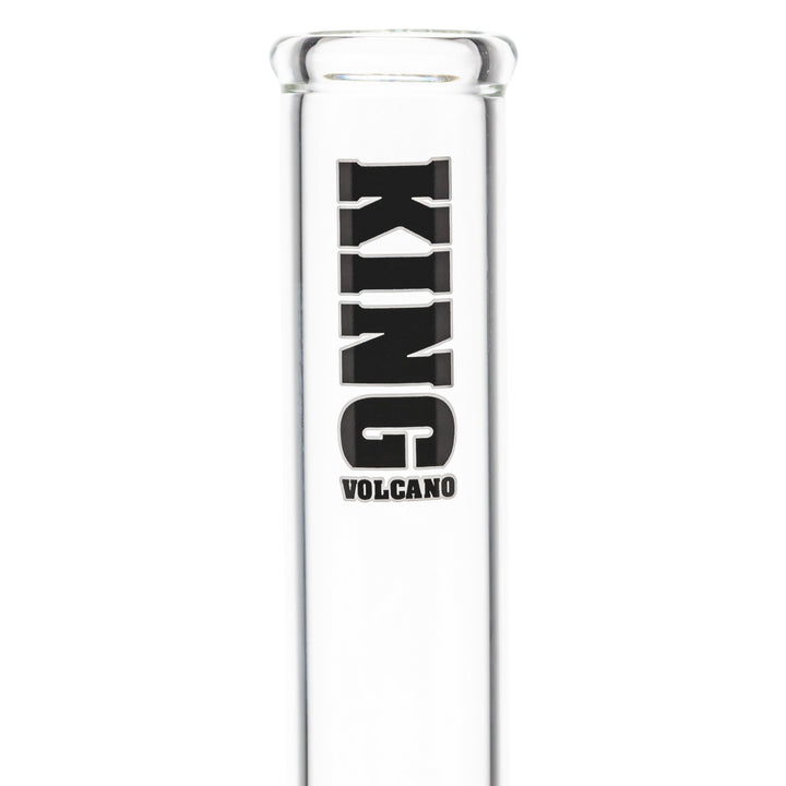 KV 50mm x 12” Beaker Water Pipe Black close-up studio photo - Up N Smoke
