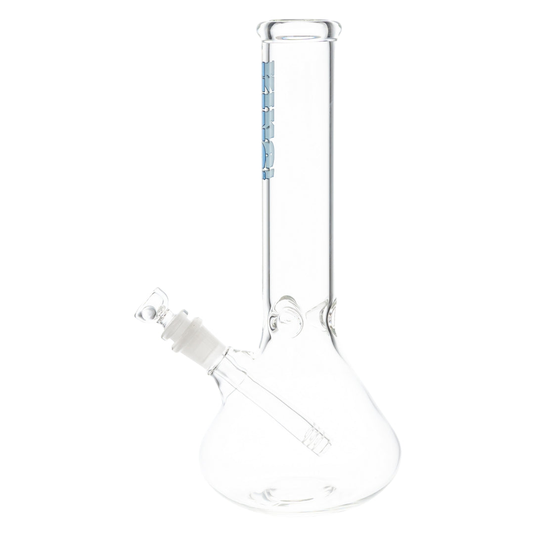 KV 50mm x 12” Beaker Water Pipe Blue left side studio photo - Up N Smoke